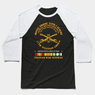 H Troop 10th Cav Regt - Hunter Kill w Cav Br - VN SVC Baseball T-Shirt